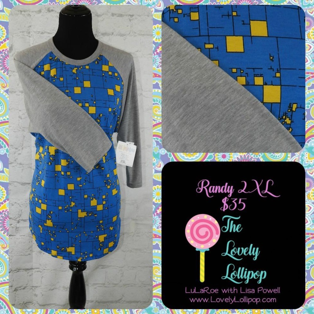 *NWT* Lularoe Randy Baseball Tee